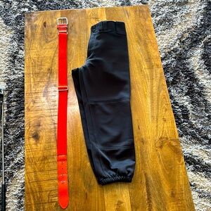 Mizuno Softball Pants & Belt